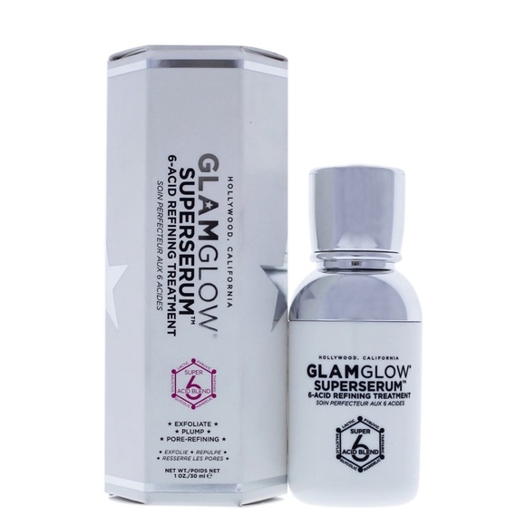 GLAMGLO SUPERSERUM 6 -ACID Refining Treatment Serum NIB - Picture 8 of 9